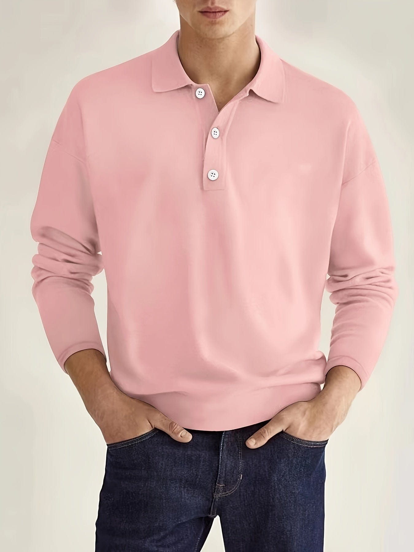 Herren Polo mit langen Ärmeln