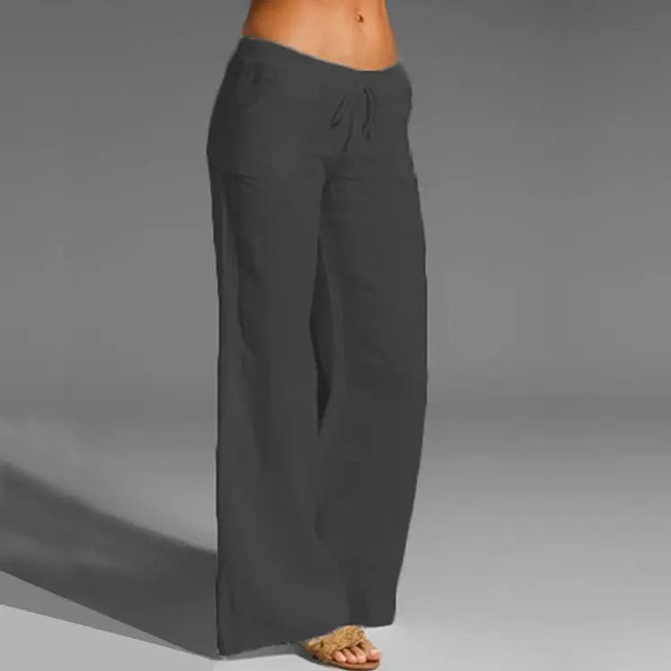 Luftige Leinenhose für Damen mit entspanntem Schnitt