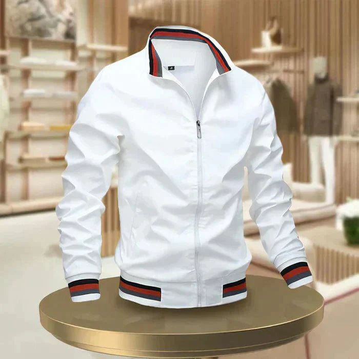 Lässige Herrenjacke mit Reißverschluss für Komfort im Alltag
