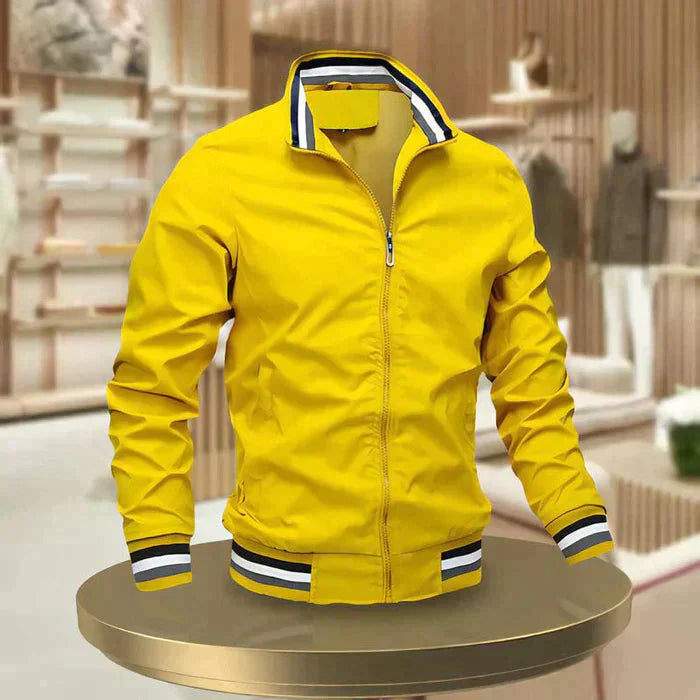 Lässige Herrenjacke mit Reißverschluss für Komfort im Alltag