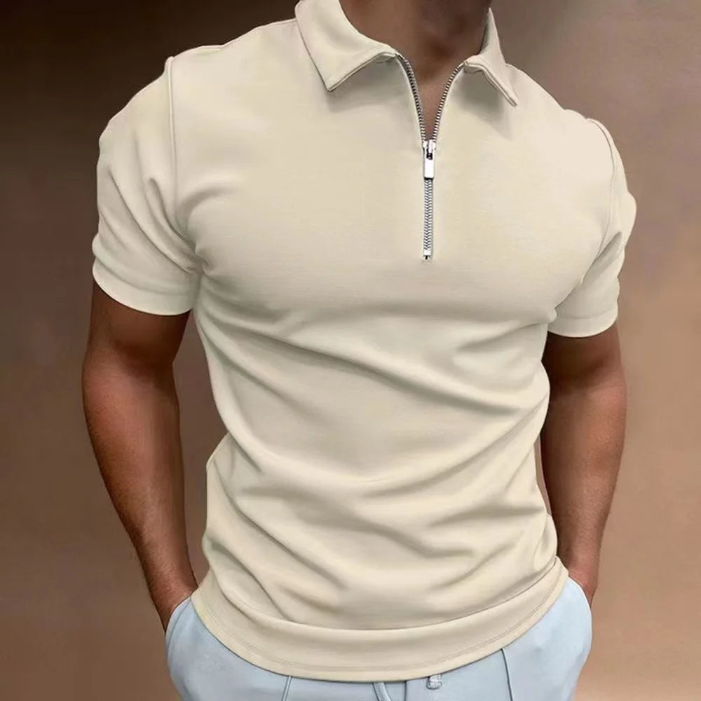 Polo mit Reißverschlusskragen Moderne Eleganz trifft auf alltäglichen Komfort