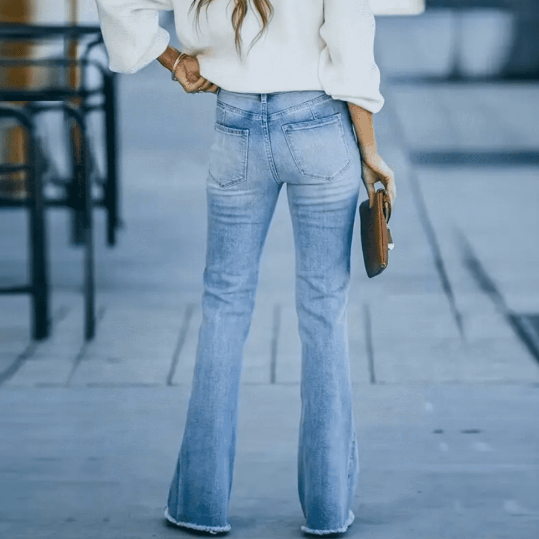 Slim Fit High-Waist Damenjeans