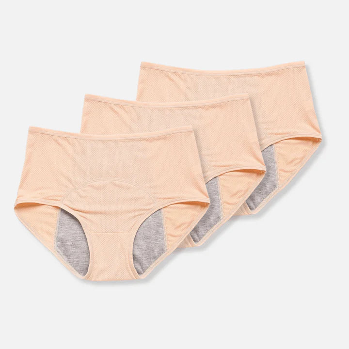 3er-Pack auslaufsicheres Menstruationsunterwäsche