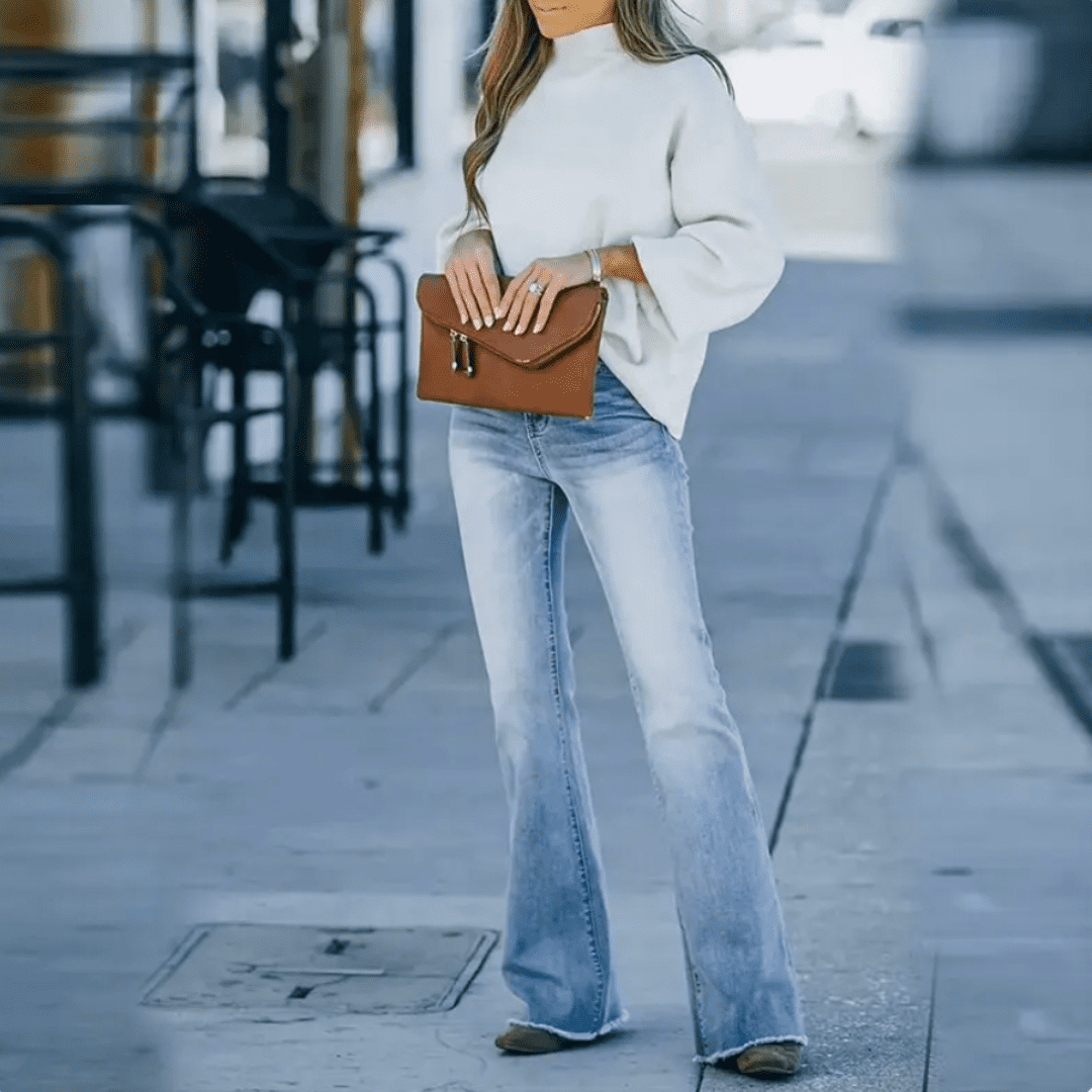 Slim Fit High-Waist Damenjeans