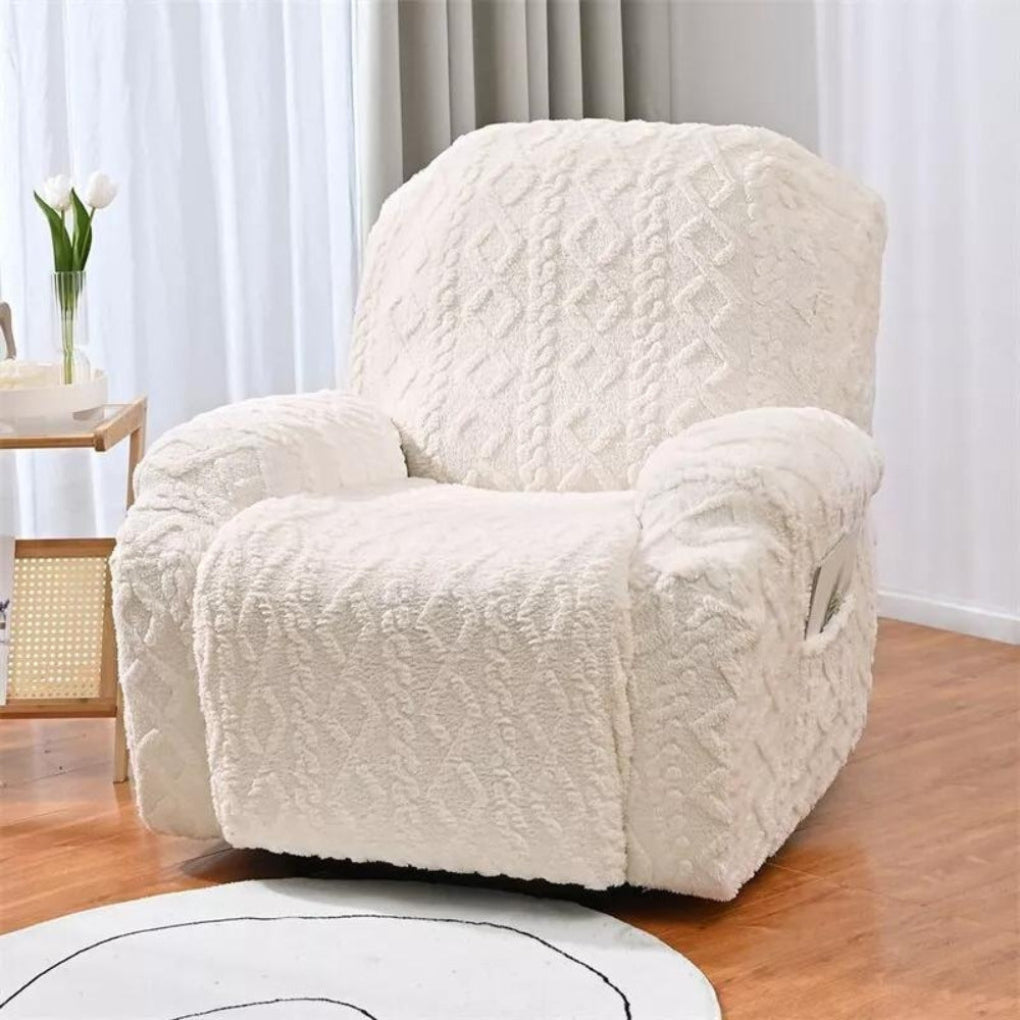 Weicher, rutschfester Winter-Plüsch-Sofabezug für Liegesofas