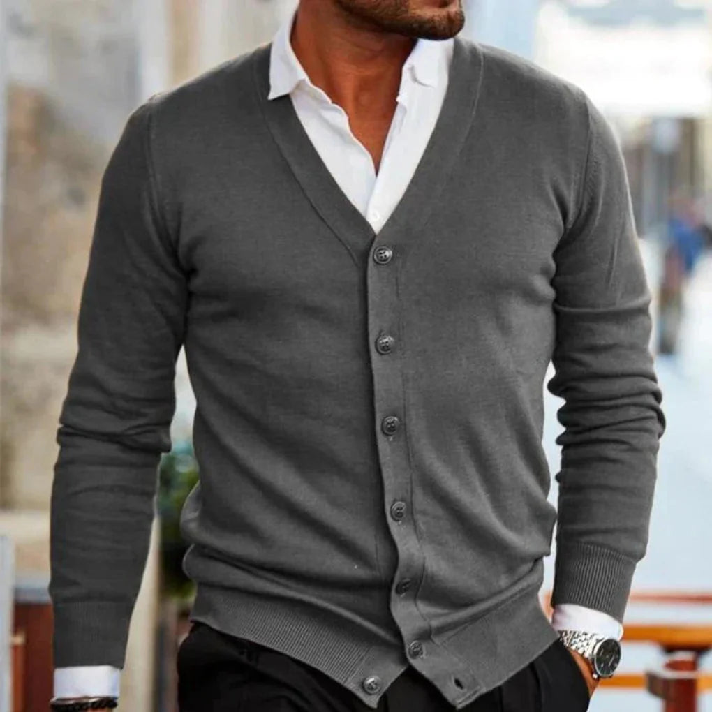 Baumwoll-Herren-Cardigan im Casual-Style