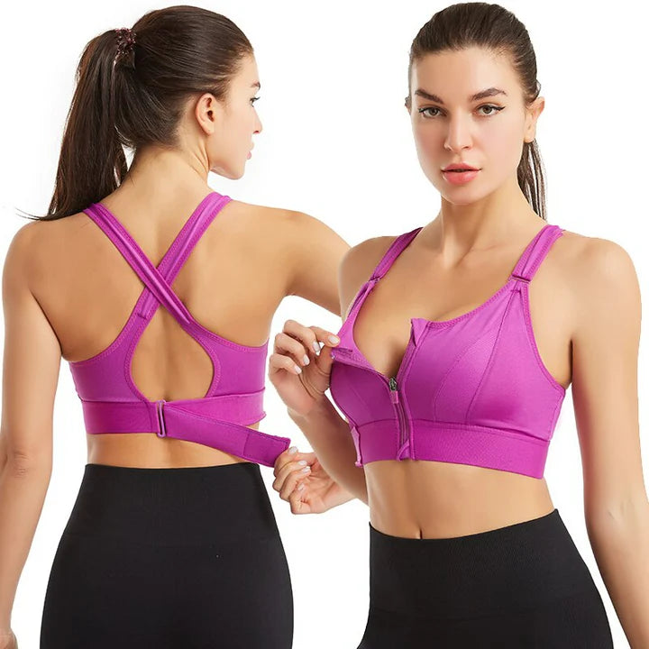 2er-Pack Ultra-Komfort Sport-BHs mit nahtlosem Design und starker Unterstützung