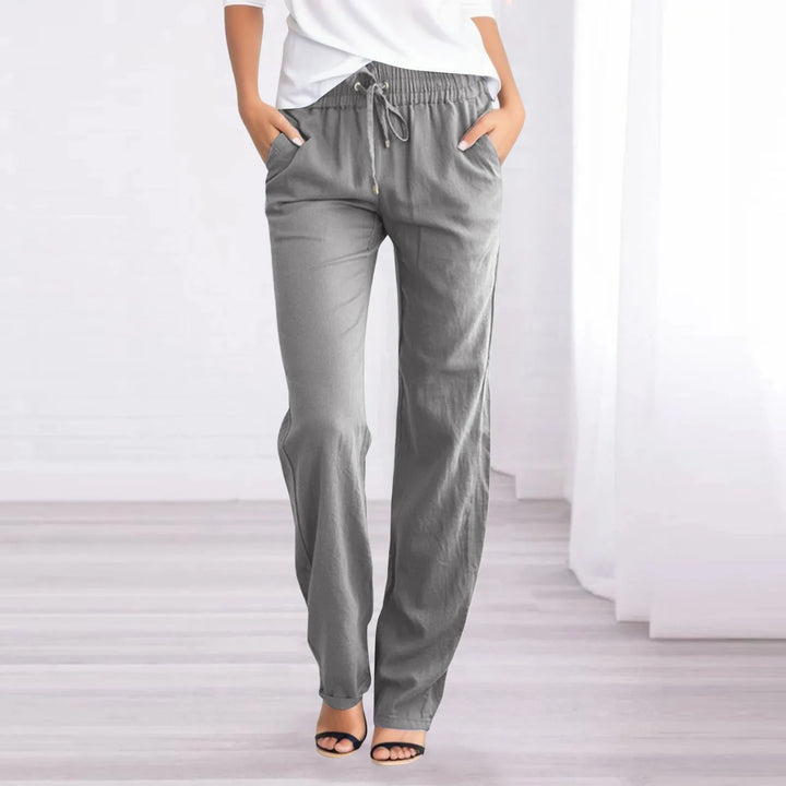 Luftige Baumwoll-Leinen-Hose für Damen