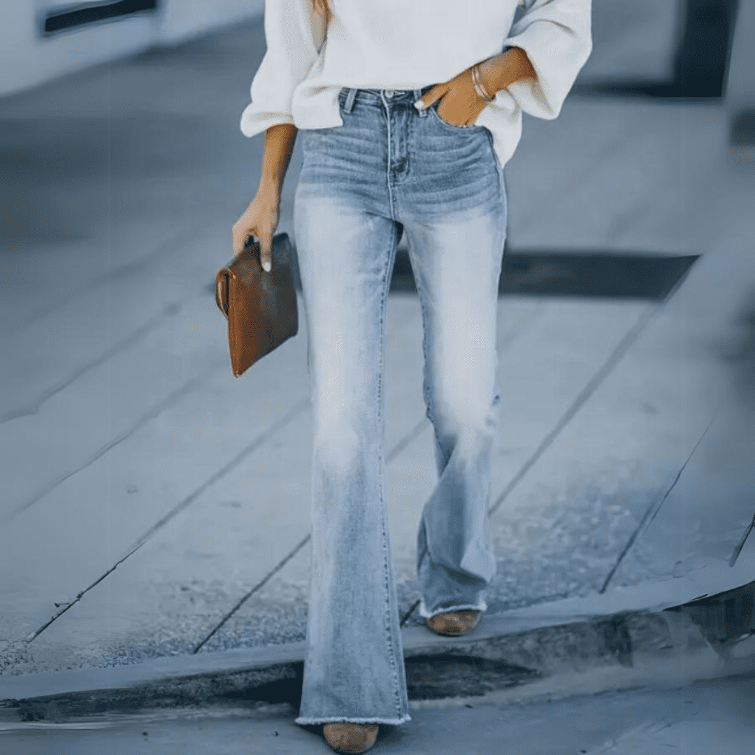 Slim Fit High-Waist Damenjeans