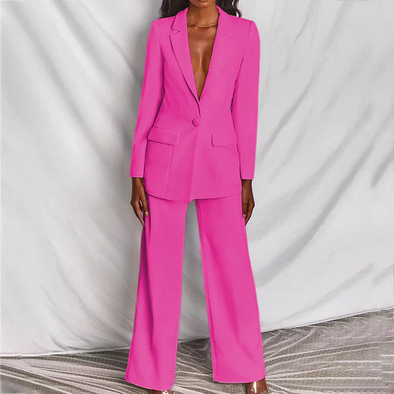 Elegantes Blazer- und Hosen-Set für Damen