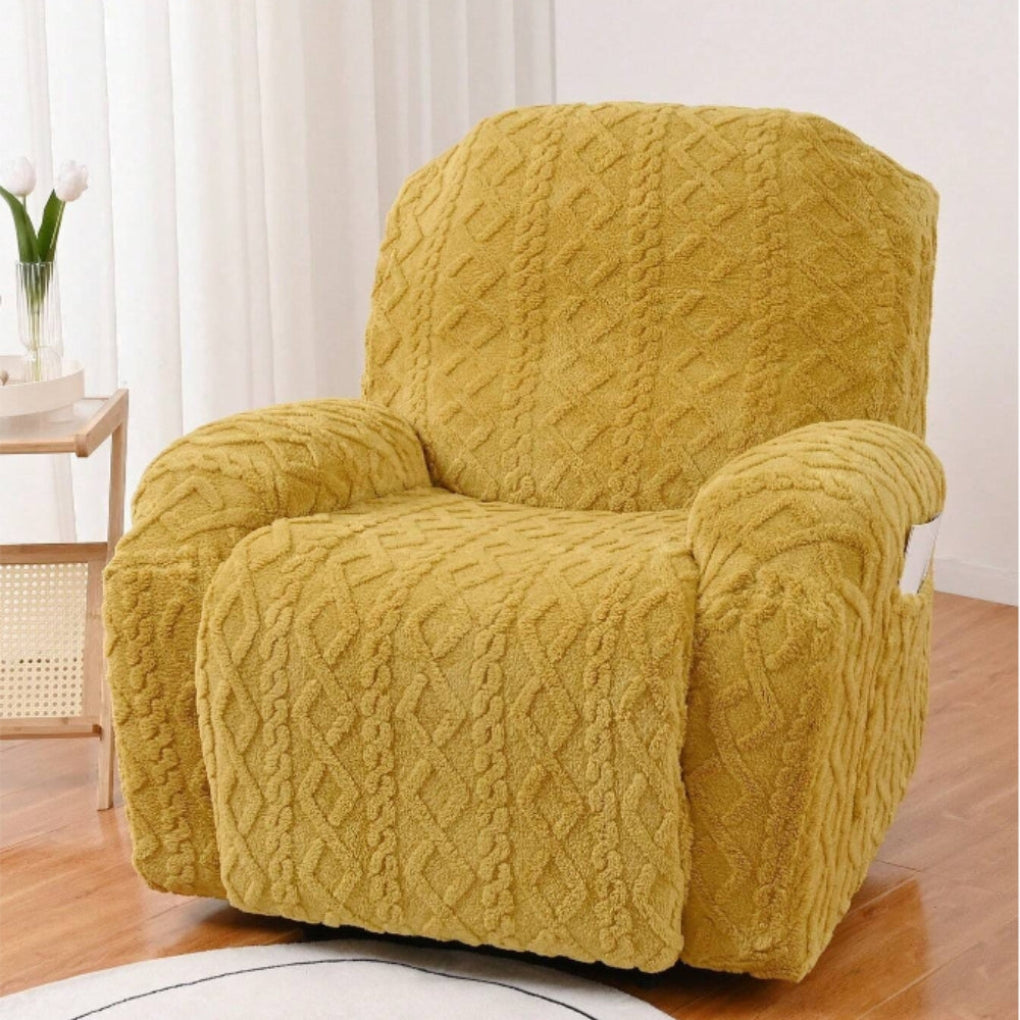 Weicher, rutschfester Winter-Plüsch-Sofabezug für Liegesofas