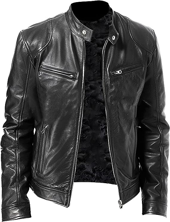 Klassische Herren-Lederjacke mit zeitloser Eleganz