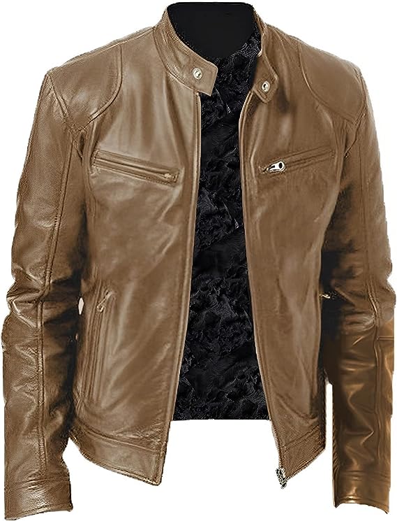 Klassische Herren-Lederjacke mit zeitloser Eleganz