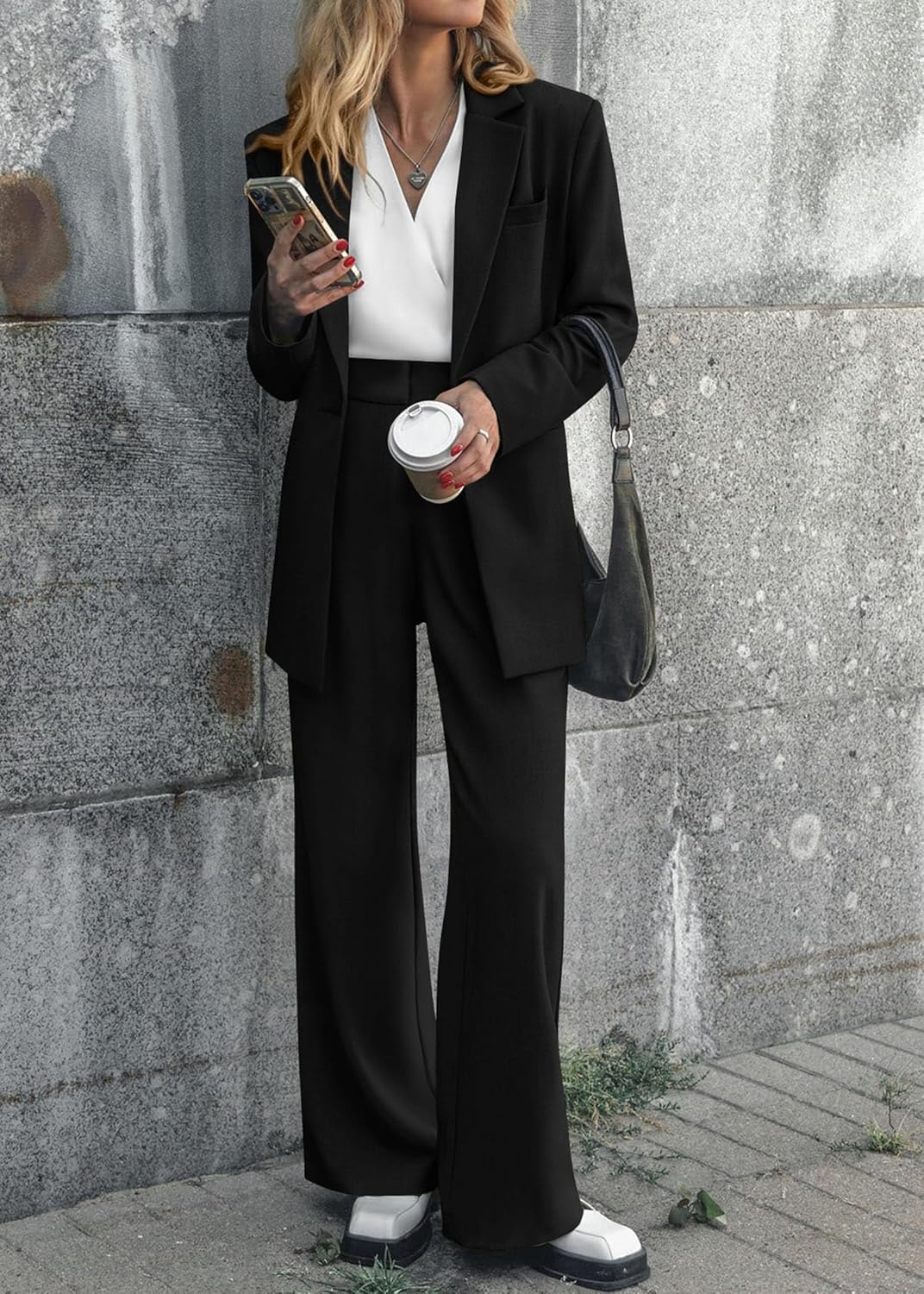 Damen Blazer und Hose Set für Büro und Freizeit