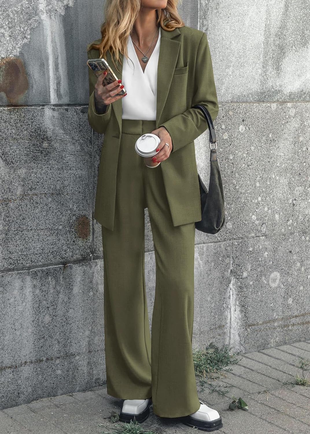 Damen Blazer und Hose Set für Büro und Freizeit