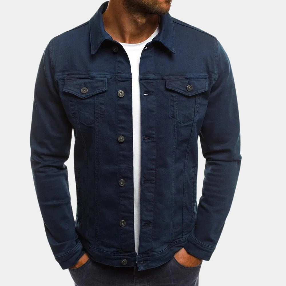 Lässige Jeansjacke für Herren Zeitloser Stil trifft auf alltäglichen Komfort