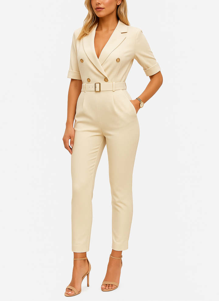 Eleganter Overall mit Gürtel