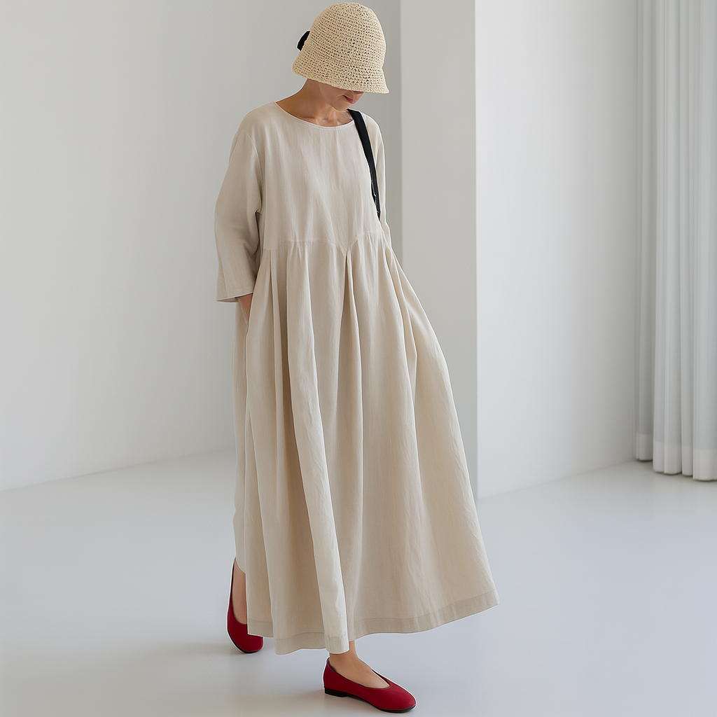 Atmungsaktiver Alltagskomfort mit Kleid mit entspannter Passform