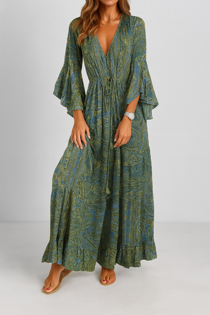 Bohemian Maxikleid für Damen