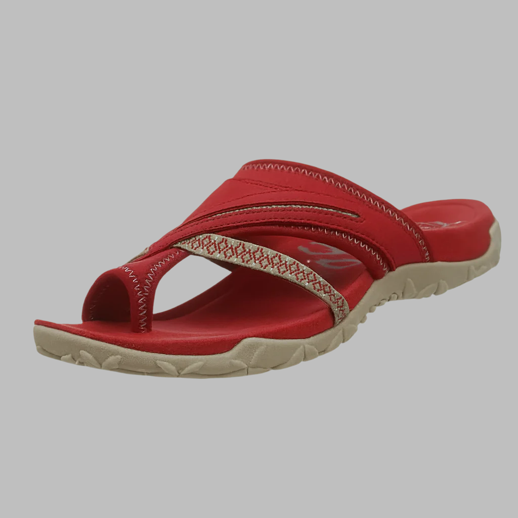 Komfort-Sandalen mit Kreuzriemen