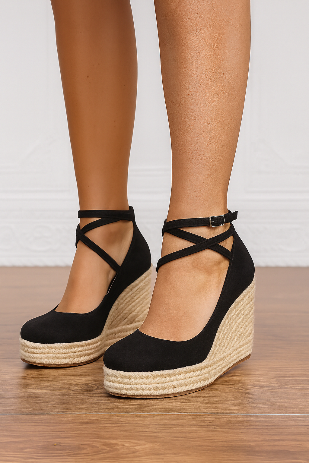 Bequeme flache Riemchensandalen