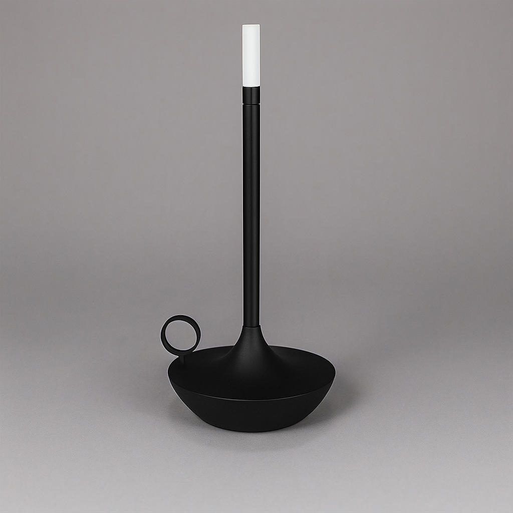 Wick LED-Kerzenlicht-Tischlampe