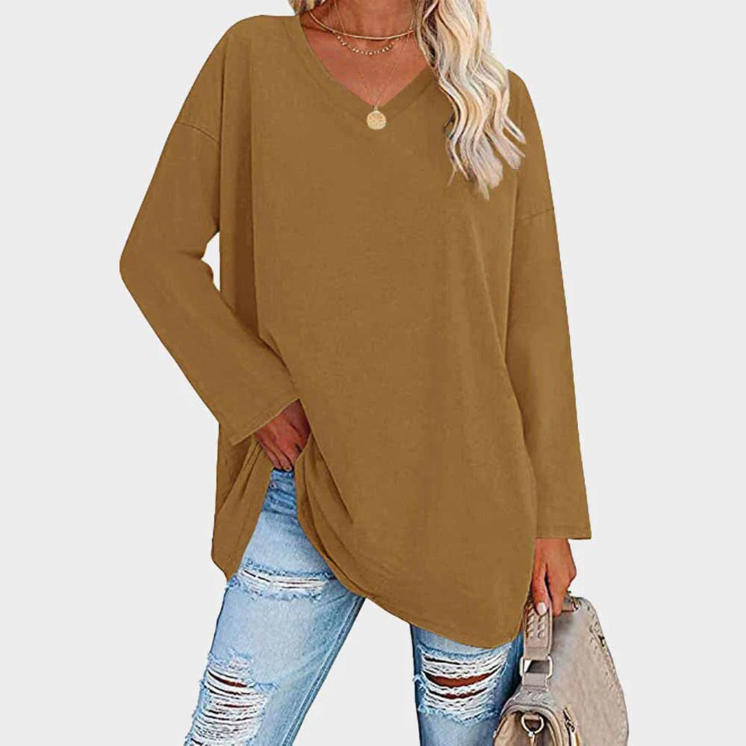 Elegantes Langarm-Top mit Femininem Schnitt
