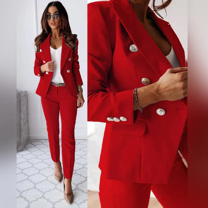 Elegantes Damen-Zweiteiler-Set mit Blazer und Hose