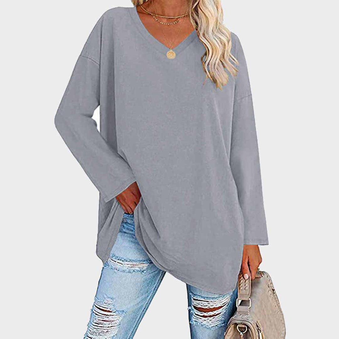 Elegantes Langarm-Top mit Femininem Schnitt