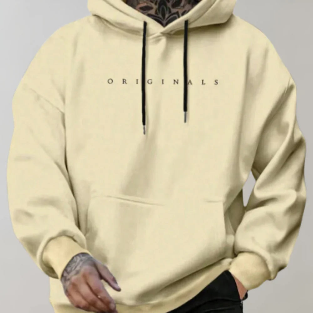 Stylischer Herren Hoodie mit Kapuze und praktischer Tasche
