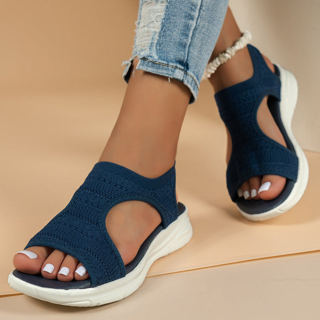 Ortho-gepolsterte Sportsandalen mit Obermaterial aus Strick