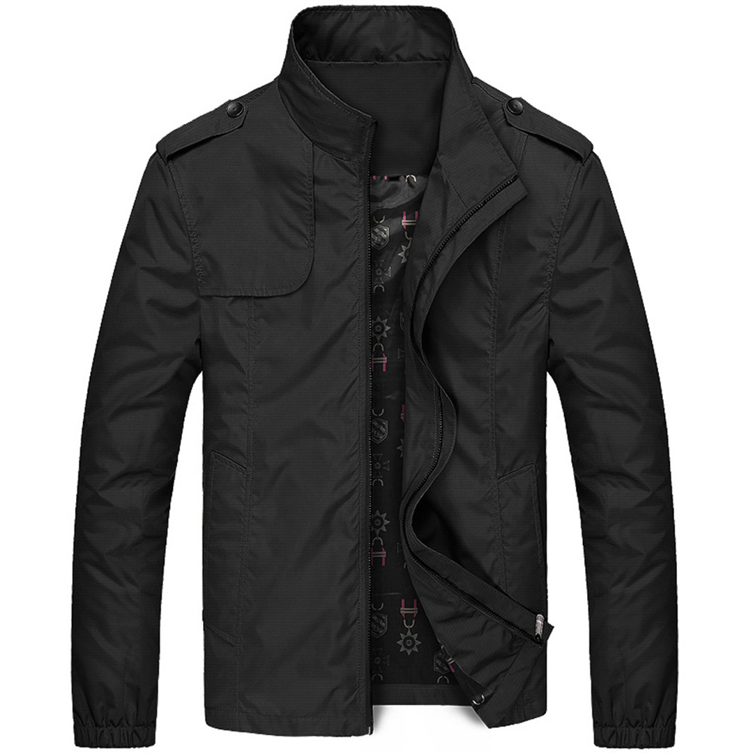 Stilvolle Herren-Sommerjacke mit Stehkragen