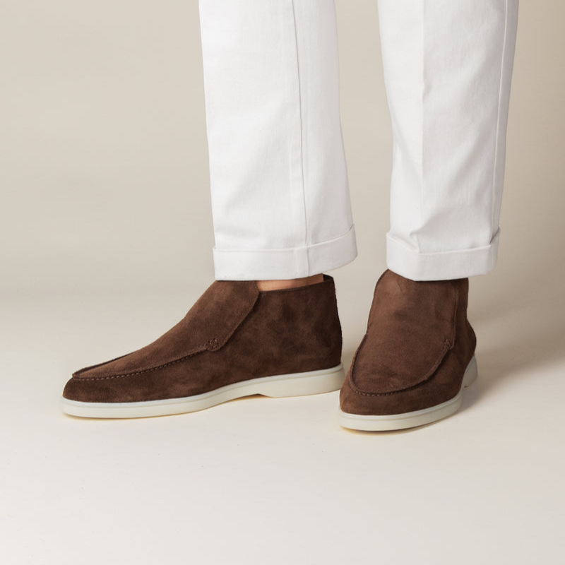 Eleganter Kalbs Suede Herren Loafer