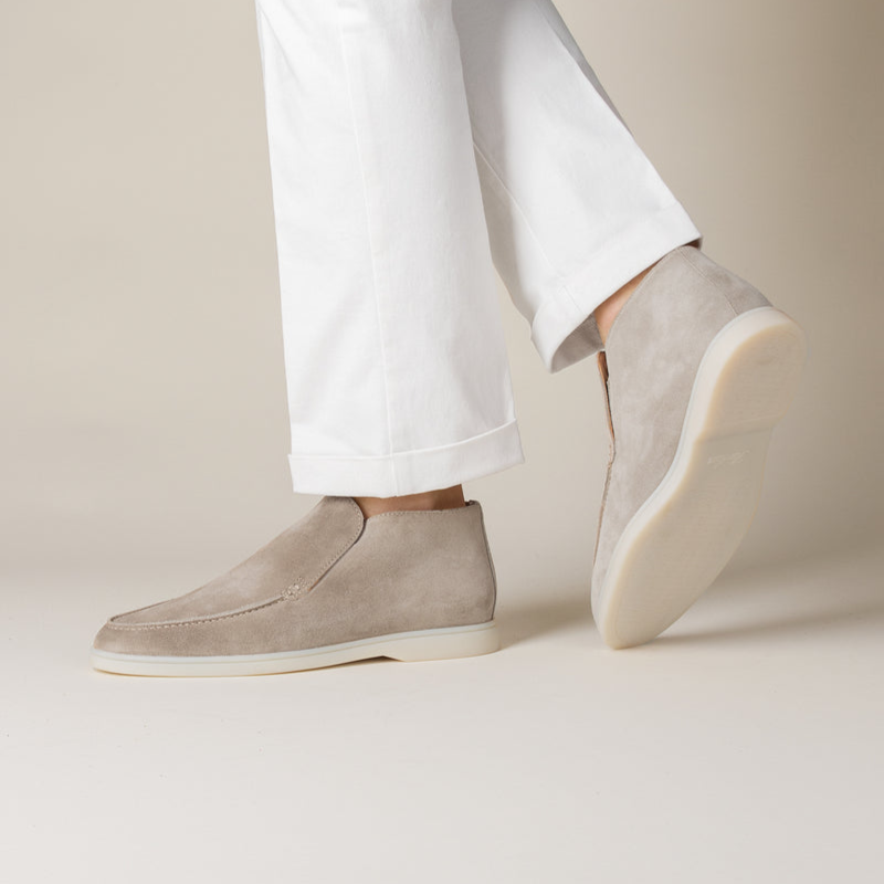 Eleganter Kalbs Suede Herren Loafer