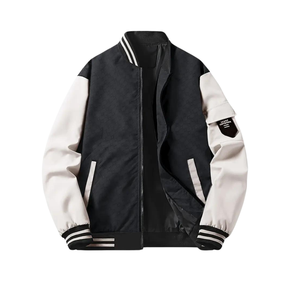 Lässige Slim-Fit Baseballjacke für Herren