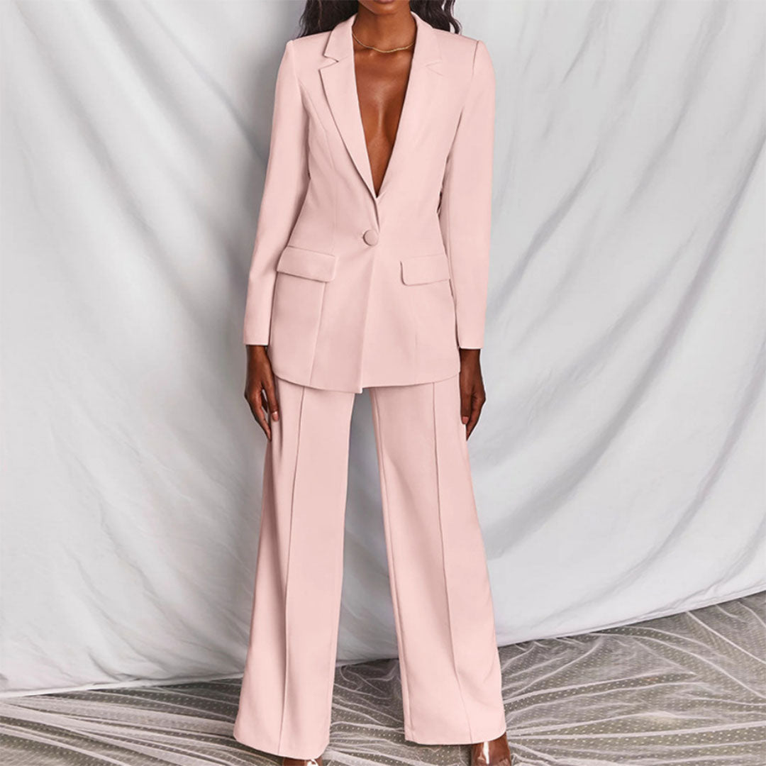 Elegantes Blazer- und Hosen-Set für Damen