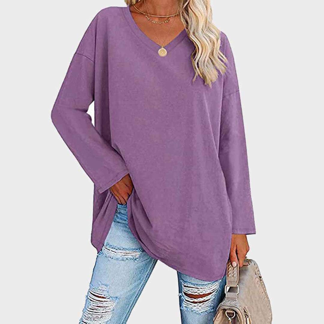 Elegantes Langarm-Top mit Femininem Schnitt