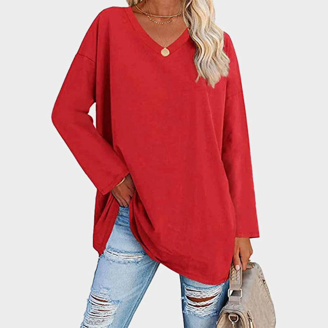 Elegantes Langarm-Top mit Femininem Schnitt