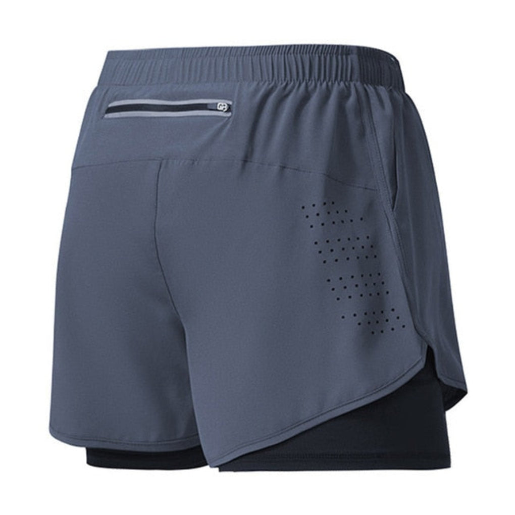 Schnelltrocknende Herren-Laufshorts mit Reißverschluss