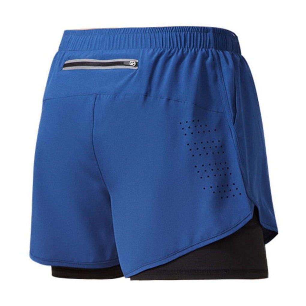 Schnelltrocknende Herren-Laufshorts mit Reißverschluss