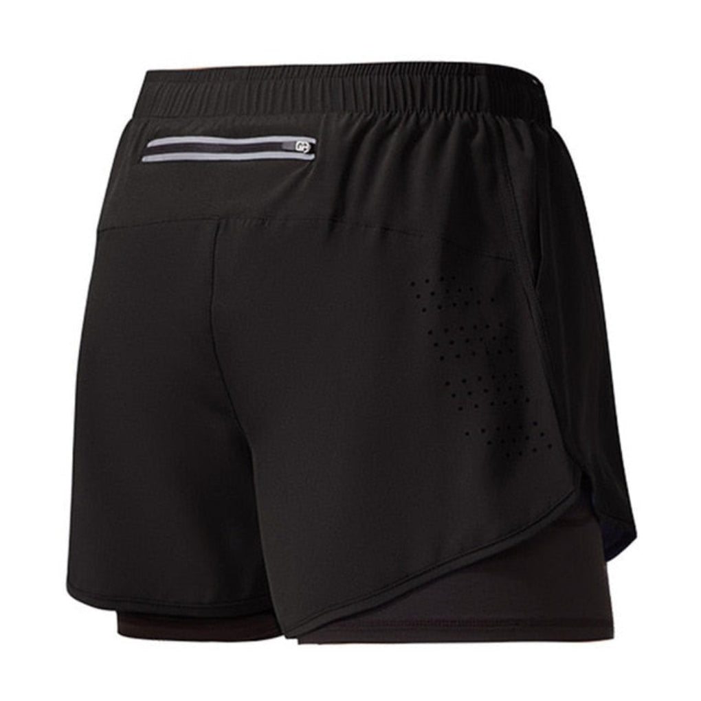 Schnelltrocknende Herren-Laufshorts mit Reißverschluss