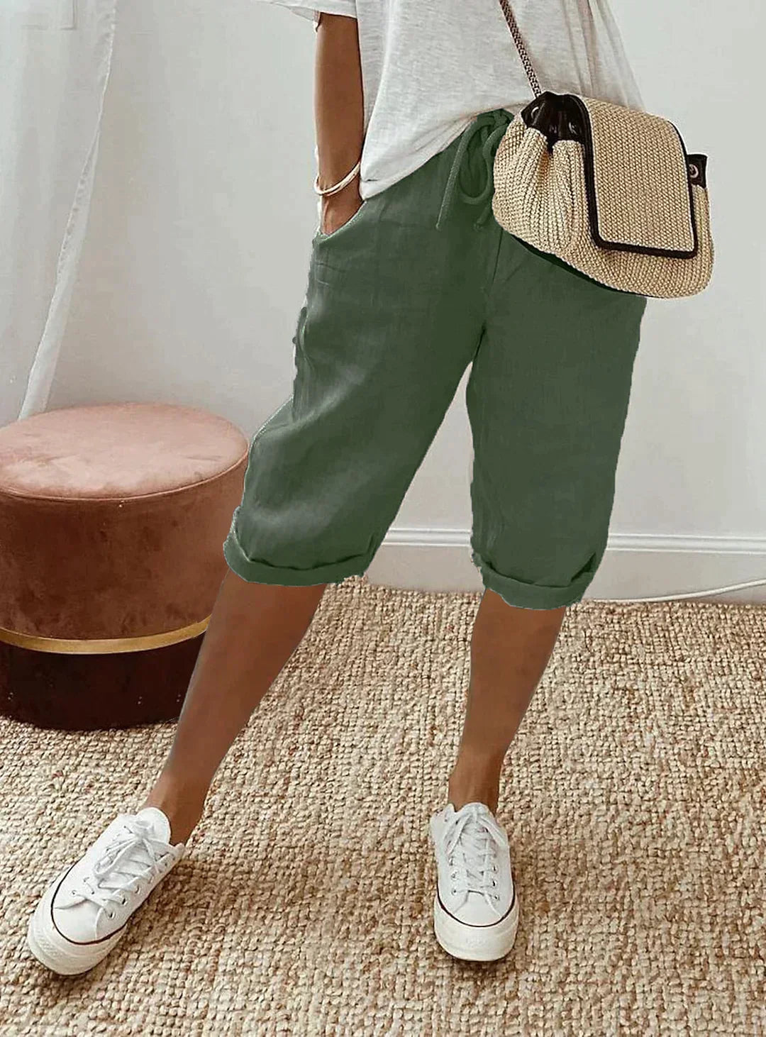 Stilvolle Leinen Sommerhose für Damen