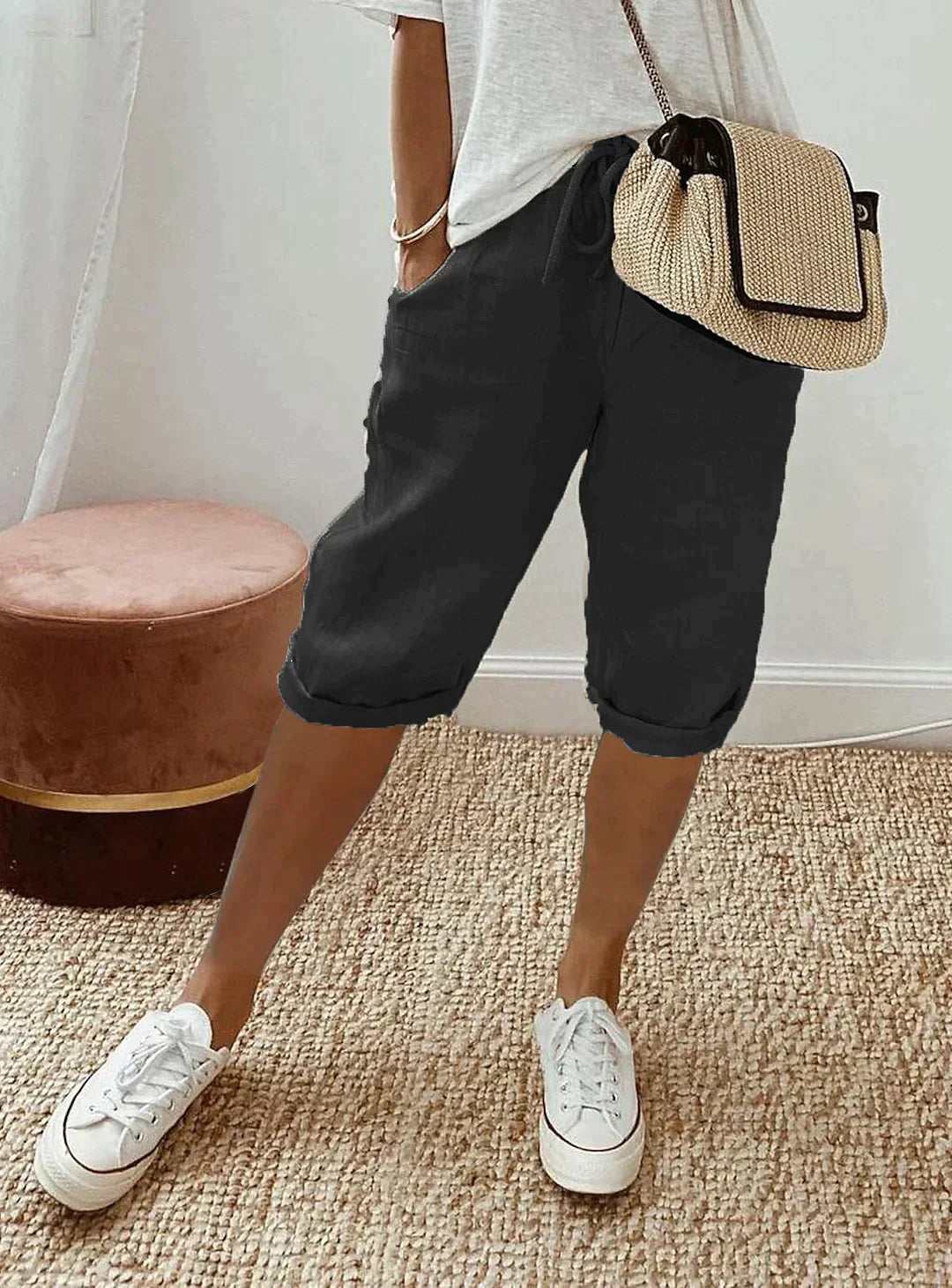 Stilvolle Leinen Sommerhose für Damen
