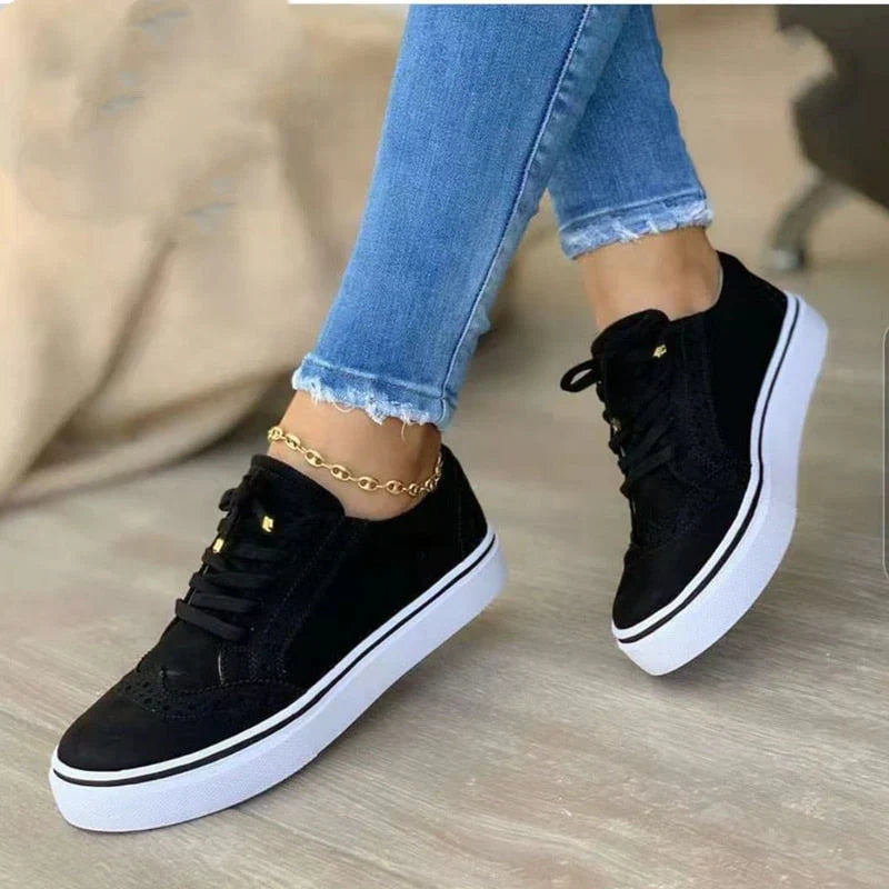 Orthopädische Damen-Sneaker mit Schnürung