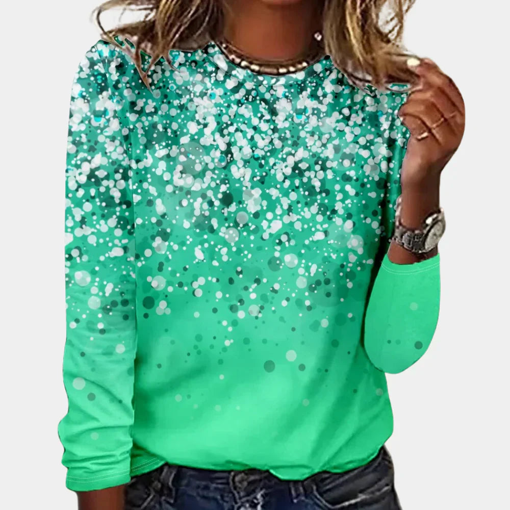 Stylischer Schneeflockenpullover für Damen