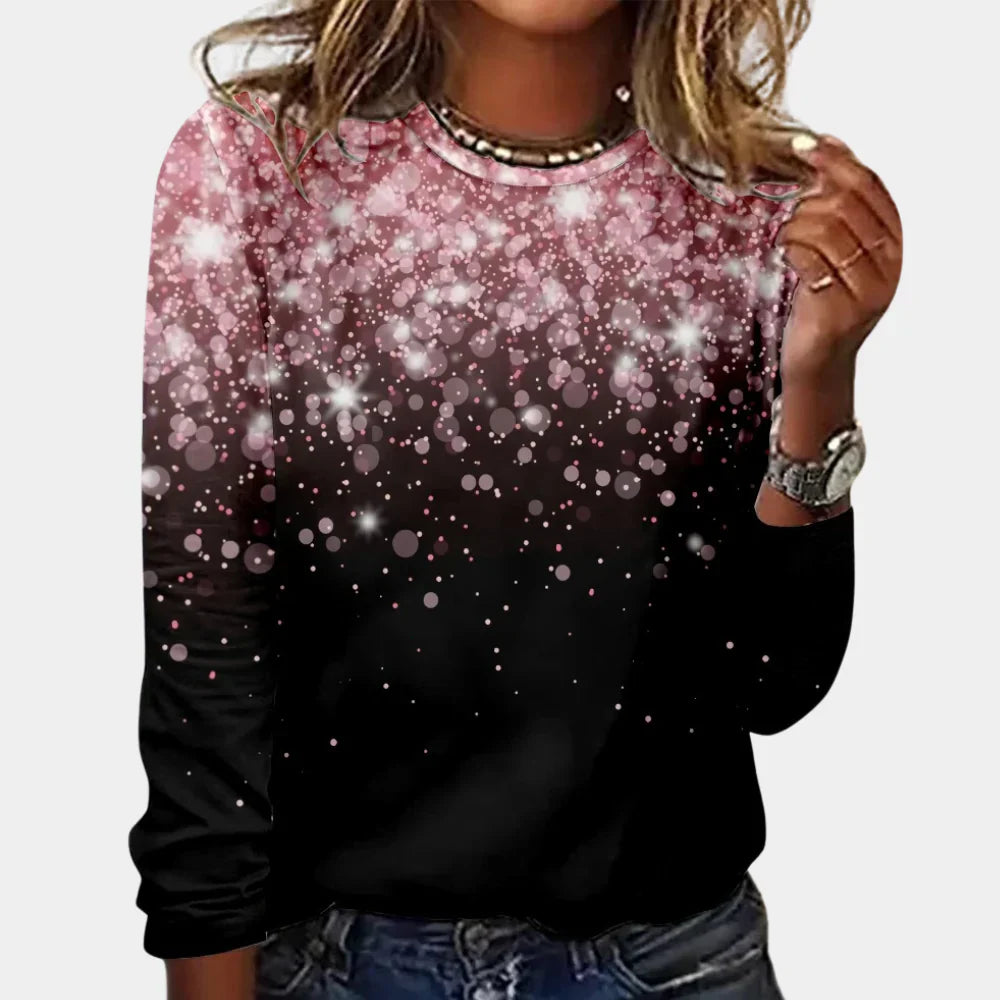 Stylischer Schneeflockenpullover für Damen