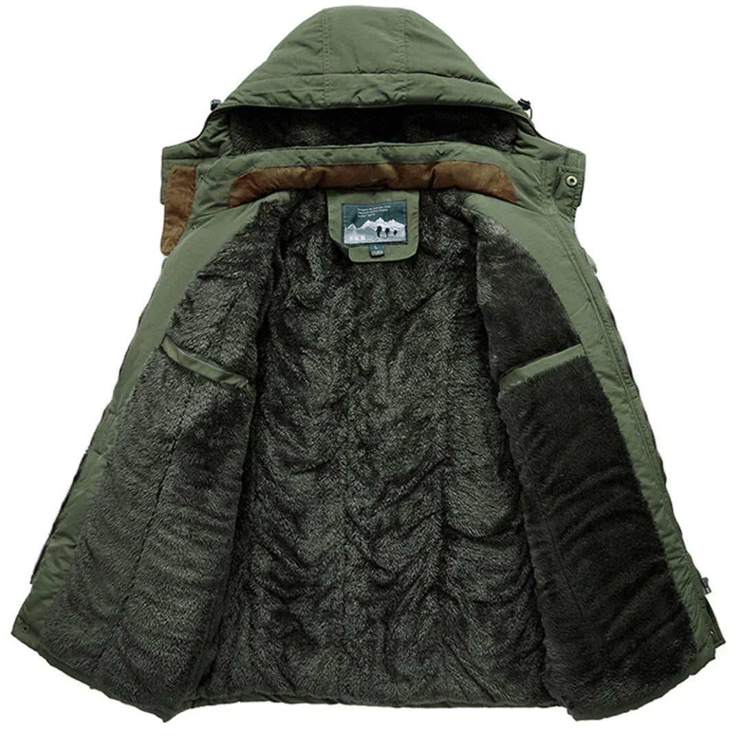Stylischer Wintermantel mit Kapuze für Herren