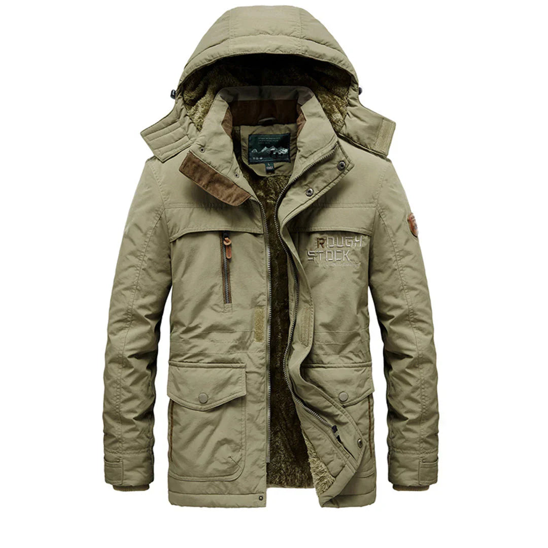 Stylischer Wintermantel mit Kapuze für Herren