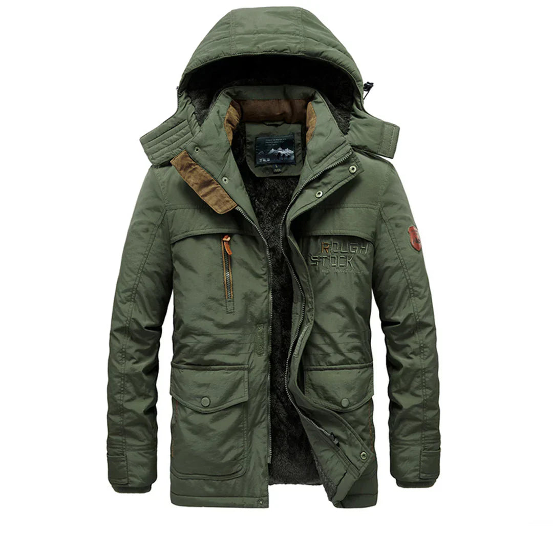 Stylischer Wintermantel mit Kapuze für Herren