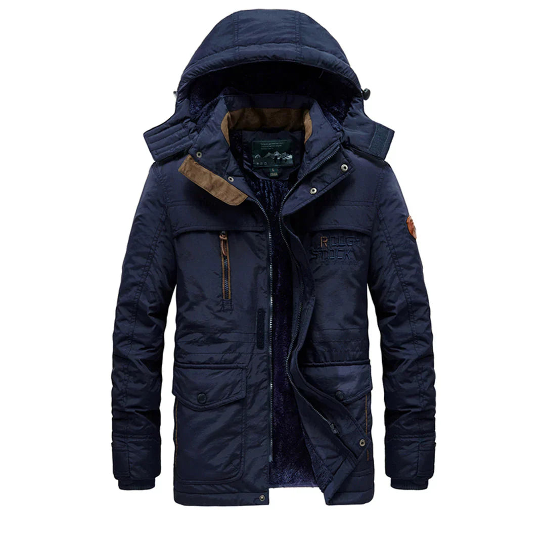 Stylischer Wintermantel mit Kapuze für Herren